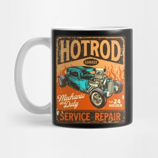 Retro Vintage Automotive Tin Sign Mug